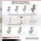 Service Caster 8 Inch Heavy Duty V Groove Semi Steel Caster Set with Roller Bearings, 4PK SCC-35S820-VGR-4 - alternate 5